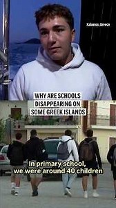 Why are schools disappearing on some Greek islands?