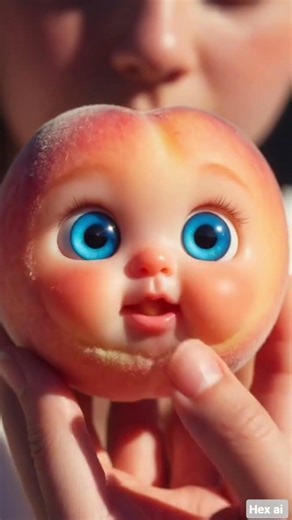 CUTE PEACH 🍑👋🏻. BBB#food #ai #asmr #aicreations #amazing #cute #viral #funny