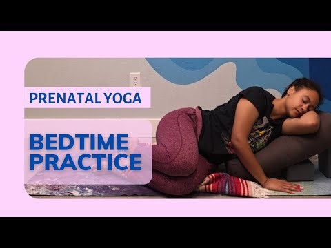 Prenatal Yoga for Bedtime | Gentle Sleep Yoga for Pregnancy | Prenatal Yoga | Nighttime Yoga