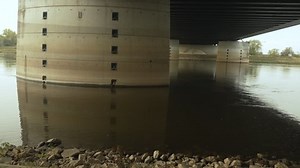 Closeup Concrete Pier Substructure Trough Bridge Stock Footage Video (100% Royalty-free) 1096394479 | Shutterstock