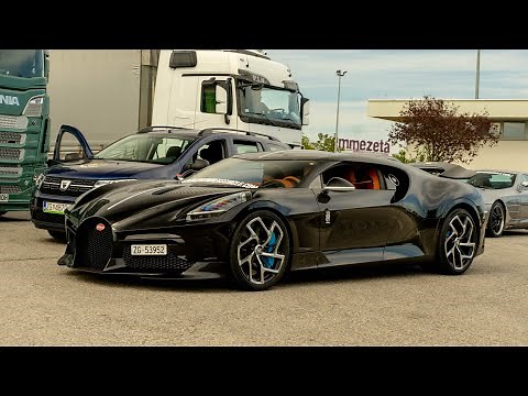 €16.7M BUGATTI LA VOITURE NOIRE Sound! - Revs, Launch Control and Accelerations!