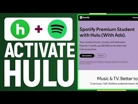How To Activate Hulu With Spotify Student Account (2025) Full Guide