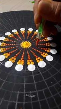 Mandala dot art/ Step-by-step tutorial /Work in Progress / easy mandala drawing