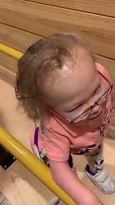 1.5M views · 118K reactions | Hey everybody this is your girl Grace Anna! I'm walking away and even doing my own turns without any help! Do you like my yellow parallel bars???? It's a miracle! I love walking!!! | Grace Anna Sings | Facebook