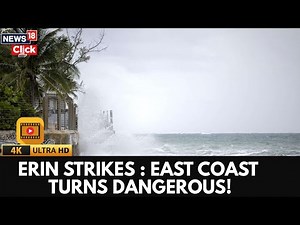 Hurricane Erin Brings Dangerous Rip Currents To East Coast Beaches, Dozens Rescued | 4K | N18G