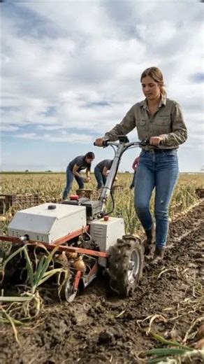Smart Onion Harvesting with Modern Farming Technology