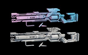 【maya枪械建模】科幻概念枪械模型制作教程，硬表面枪械布线卡线教学（一）