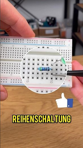 Wie benutzt man ein Steckbrett? Elektronik Tutorial für Einsteiger #kurzerklärt #shorts