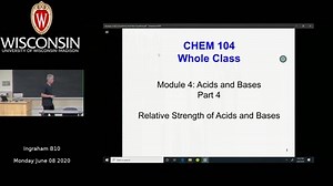 Chem 104 Module 4 Part 4 Relative Strength of Acids and Bases II - Quiz