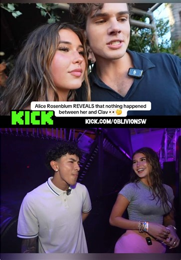 Alice Rosenblum REVEALS that nothing happened between her and Clav 👀🤔 | #alicerosenblum #clavicular #oblivionsw #fyp