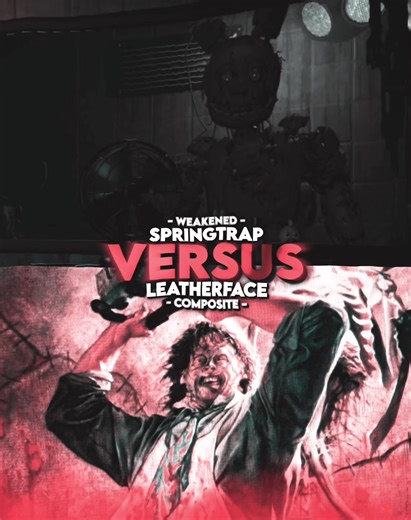 William Afton vs Leatherface #fnaf #springtrap #leatherface #fnaf3