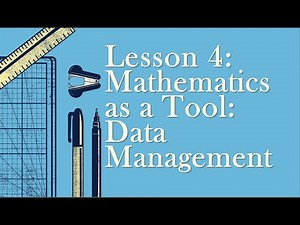 Mathematics as a tool: Data Management