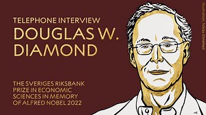 10K views · 1.1K reactions | “There are very few people in the world I’d rather be sitting next to.” This year's economic sciences laureate Douglas Diamond speaks about his happiness at receiving the award together with Philip Dybvig and Ben Bernanke, take a listen: | Nobel Prize | Facebook