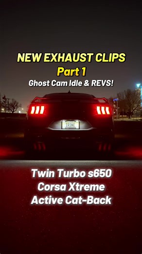 Twin Turbo Mustang Ghost Cam with Corsa Xtreme Exhaust