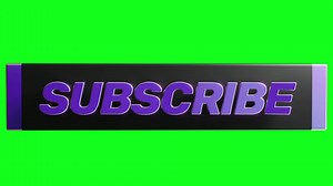 Subscribe green screen 4K HD video