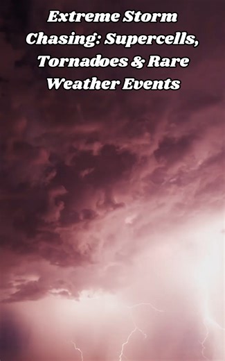 Extreme storm chasing: Supercells, tornadoes & rare weather events