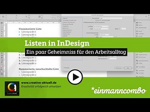 Listen in InDesign – Ein paar Geheimnisse