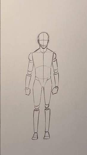 How to Draw a Body #howtodraw #draw #drawing #drawingtutorial #anatomy #art #shorts