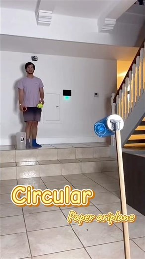 How to make easy circular paper plane #diy #origami #paperplane #papercraft #shorts #santoreview