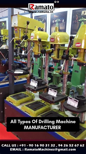 🛠️ All Types of Drilling Machines Manufacturer – Rajkot, Gujarat, INDIA Manufactured by Rajlaxmi Machine Tools, one of India’s most trusted industrial machinery brands under HMP®©, Ramato®© & Roent®. ✔️ Pillar Drill Machine ✔️ Radial Drill Machine ✔️ Drilling Cum Milling Machine ✔️ Drilling Cum Tapping Machine ✔️ CNC Drilling Machine ✔️ Automatic Threading Machine Features: 🔹 Heavy Duty Industrial Construction 🔹 High Precision & Accuracy 🔹 Long-Life Motors & Components 🔹 Suitable for Contin
