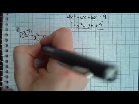 Algebra 1 7.3 Special Products of Polynomials