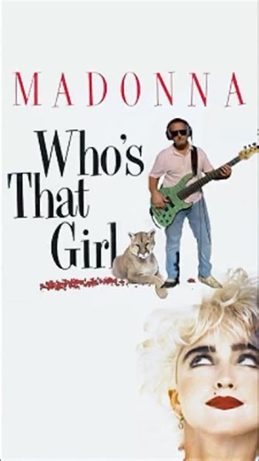 Who's that girl - Madonna (bass cover) #movie #soundtrack Pat Leonard original synthesizer bass line