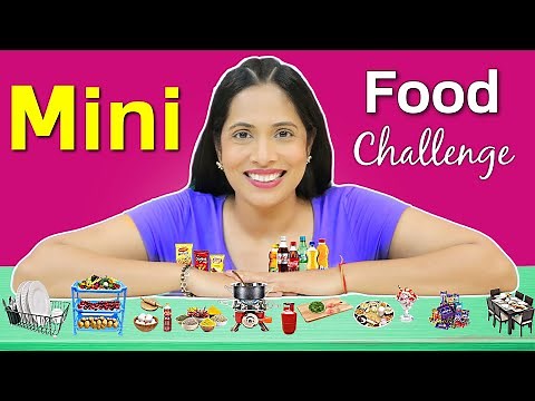 24 Hours Mini Food Eating Challenge | ShrutiArjunAnand