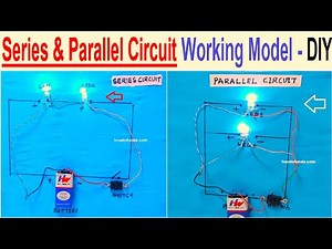 series and parallel circuit working model - electricity science project - diy | howtofunda