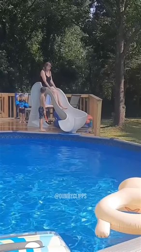 Dumb clips on Instagram: "Funniest water slide moments🤣#reels #viral #funny #fyp #waterslide"