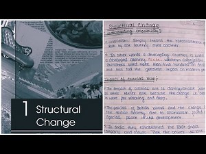 CBSE Notes for Class 12 Sociology chapter no. 8 -Structural Change(in book 2nd it is 1st chapter)
