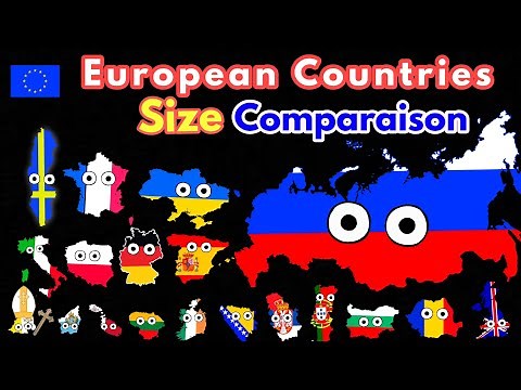 European Countries size comparaison