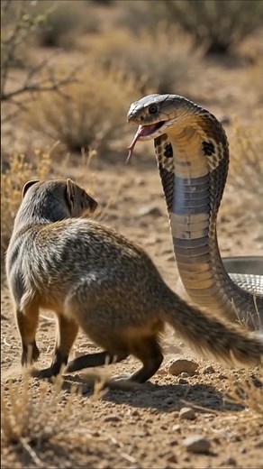 🐍⚔️ Snake vs Mongoose – The Ultimate Battle! #animals #facts