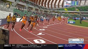 USC Track and Field wins the first race (4x100) of the 2022 DI Men's Outdoor Track & Field Championship with a time of 38.49. This is USC's first time winning since 1980❗️ 𝗧𝘂𝗻𝗲-𝗶𝗻 𝘁𝗼 @𝗲𝘀𝗽𝗻𝟮 𝗳𝗼𝗿 𝗺𝗼𝗿𝗲 𝗮𝗰𝘁𝗶𝗼𝗻! #NCAATF | NCAA Track & Field