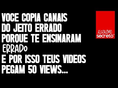 Enquanto VOCÊ copia canais, meus ALUNOS ganham 20K/mês fazendo ISSO – Mentoria Algoritmo Secreto™