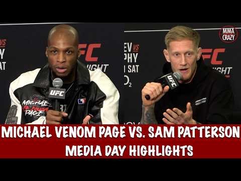 UFC London: Michael Venom Page vs. Sam Patterson Media Day Highlights