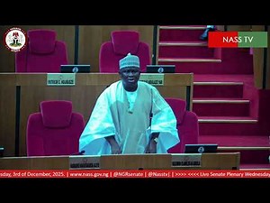 LIVE SENATE PLENARY WEDNESDAY, 3RD 0F DECEMBER, 2025.
