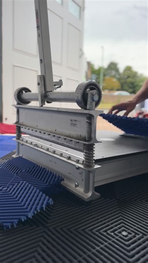 Measure twice cut once 😎🔨 Which colour modular garage floor tiles would you choose? | Garage Style Ltd