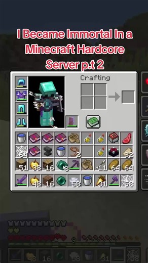 I Became Immortal In a Minecraft Hardcore Server #FlameFrags #fyp #UnstableSmp #Minecraft