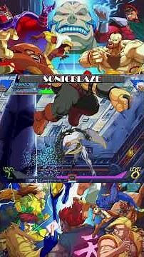 Juggernaut destroys Wolverine #xmenvsstreetfighter #marvelvscapcom