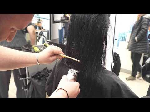 SUPER HAIRCUT Long to Short Blunt One Length Bob Transformation