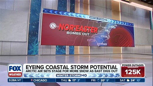 COMING UP 👀: A possible nor'easter has the potential to 'bomb' out with the Carolinas in its bullseye, just days after another deadly winter storm raged across the United States. Stick with FOX Weather for the latest as this system continues to develop: | FOX Weather