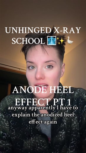 ANODE HEEL EFFECT 🤠 #xraystudent #radtechstudent #radtechlife #xrayschool #radiologystudent