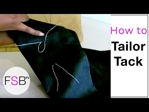 Sewing Tailor Tacks the EASY Way