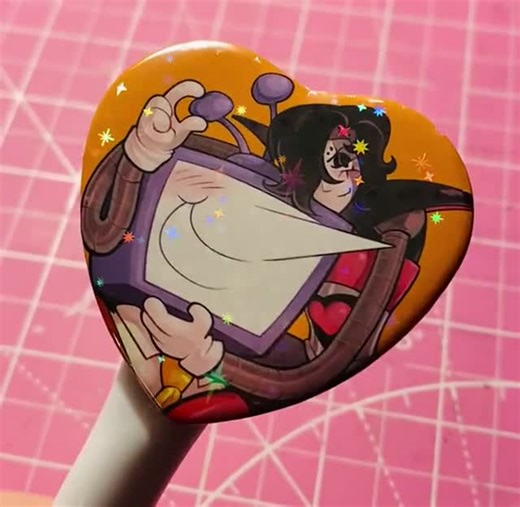 Holographic Mettatenna Pinback Button - Etsy