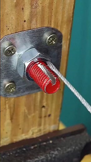 Easy DIY! How to make a cable wire fastening system with bolt #toolstour #fasteningtools #fastener