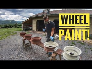 Painting steel wheels
