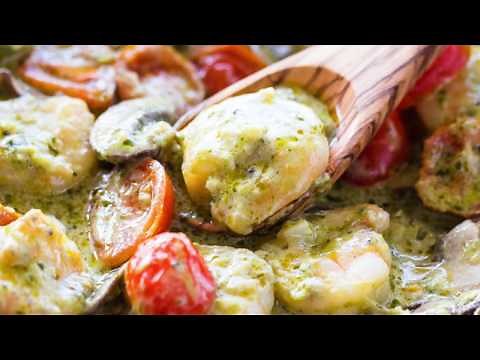 15 Minute Creamy Pesto Shrimp