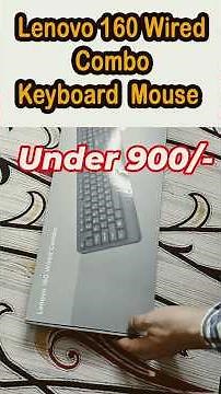 Lenovo 160 wired combo keyboard mouse unboxing || Budget wired Keyboard and mouse