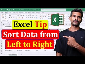 Sort from Left to Right in Excel