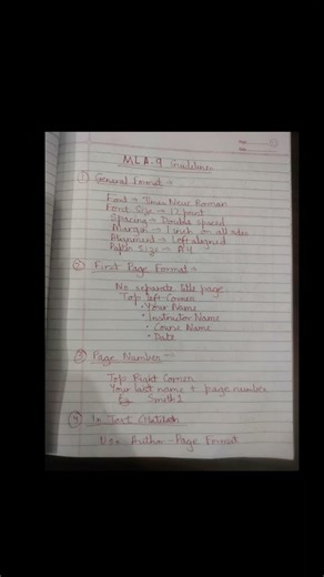 MLA - 9 Guidelines #researchmethods #phd #englishlearning